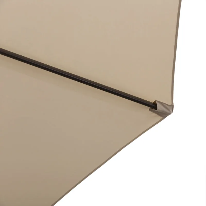 10' Outdoor Hanging Patio Umbrella - Cream White