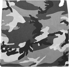 12 Pack Camouflage Bandanas Army Camo Headwraps Military Head Scarves Do-rags 100% Cotton Bandannas 22'' Square