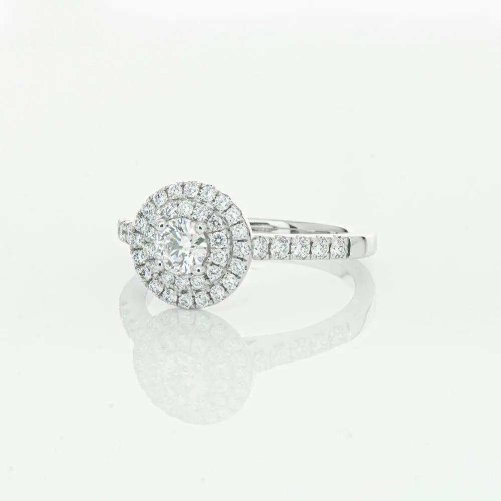 18ct White Gold .31ct Diamond Rosa Ring
