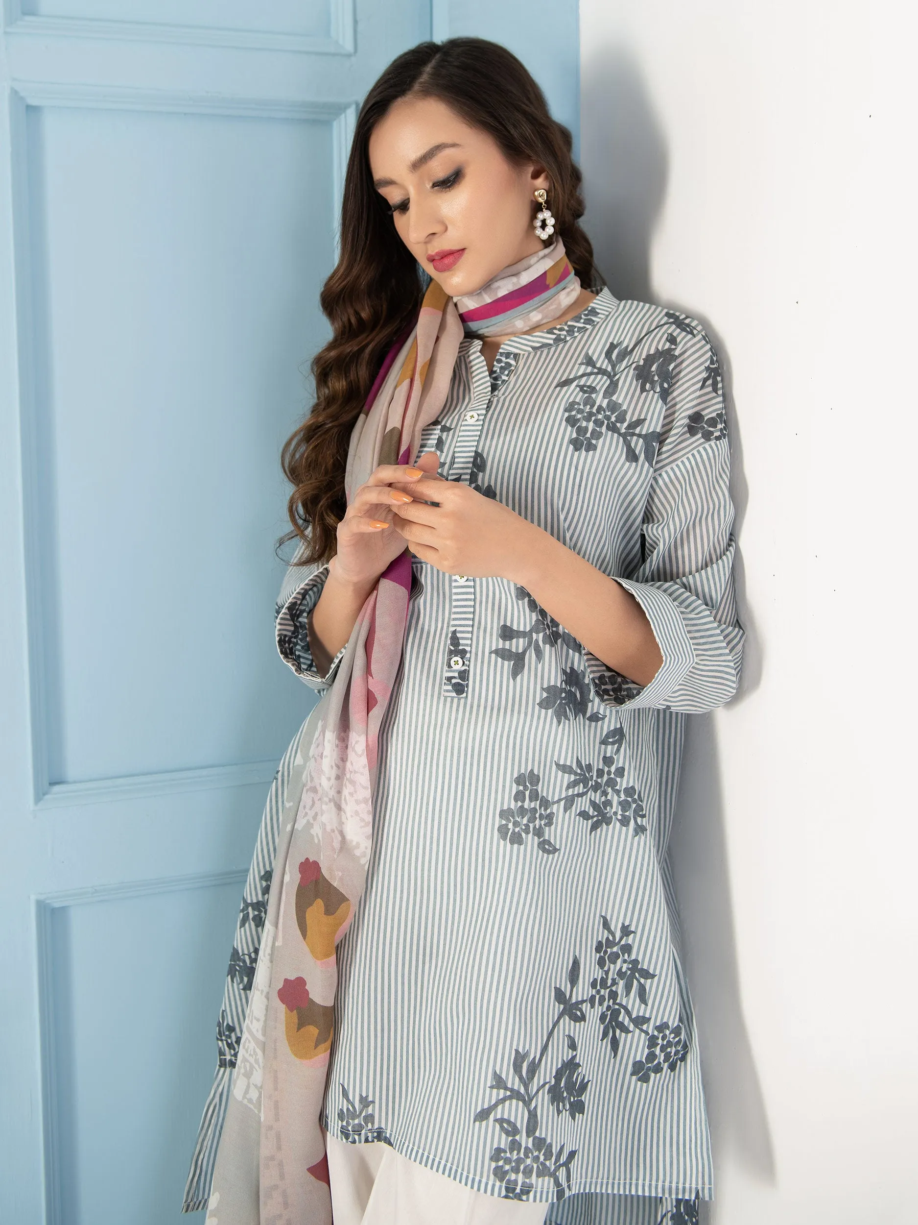 2 Piece Lawn Suit-Printed (Unstitched)