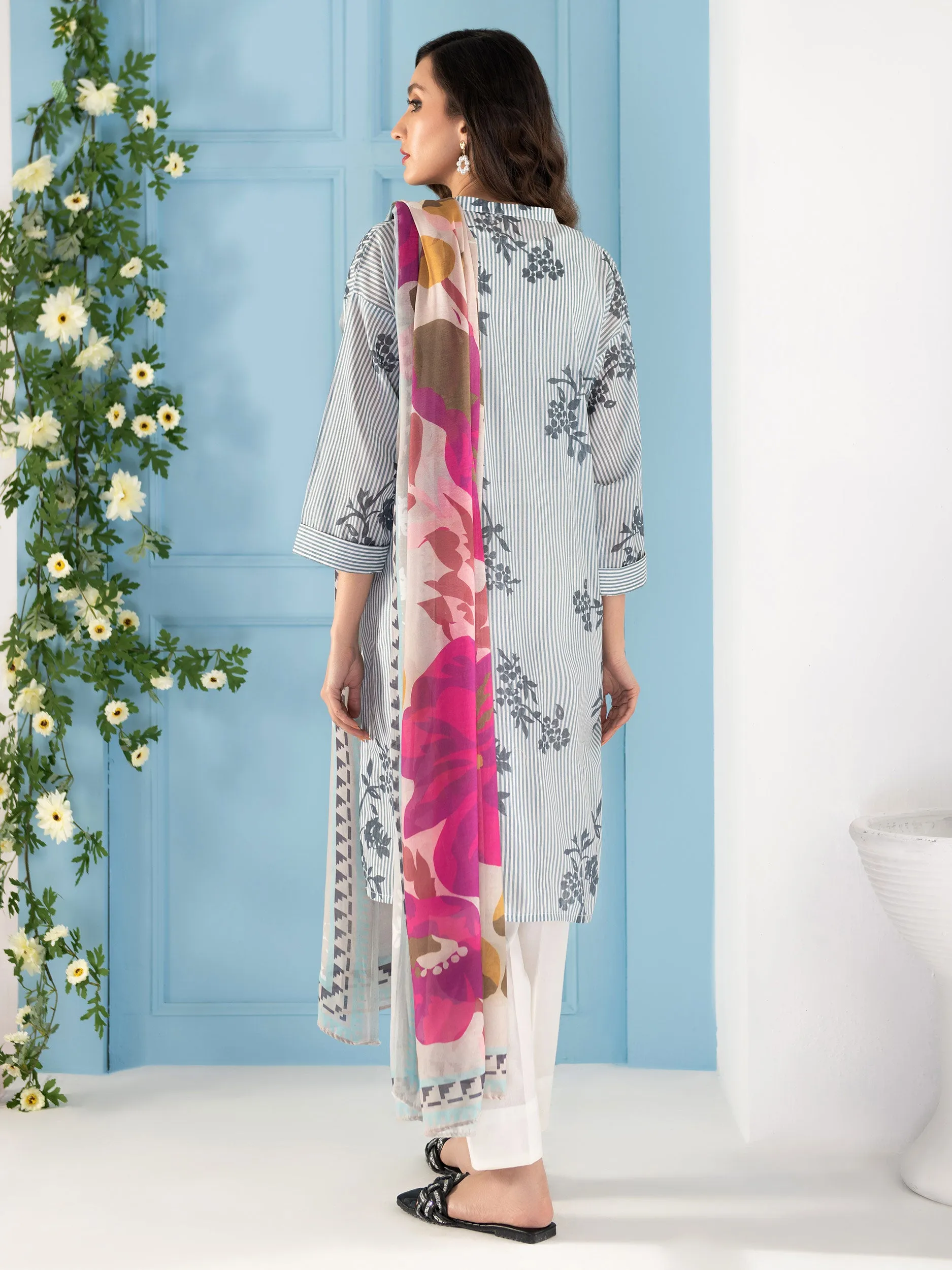 2 Piece Lawn Suit-Printed (Unstitched)