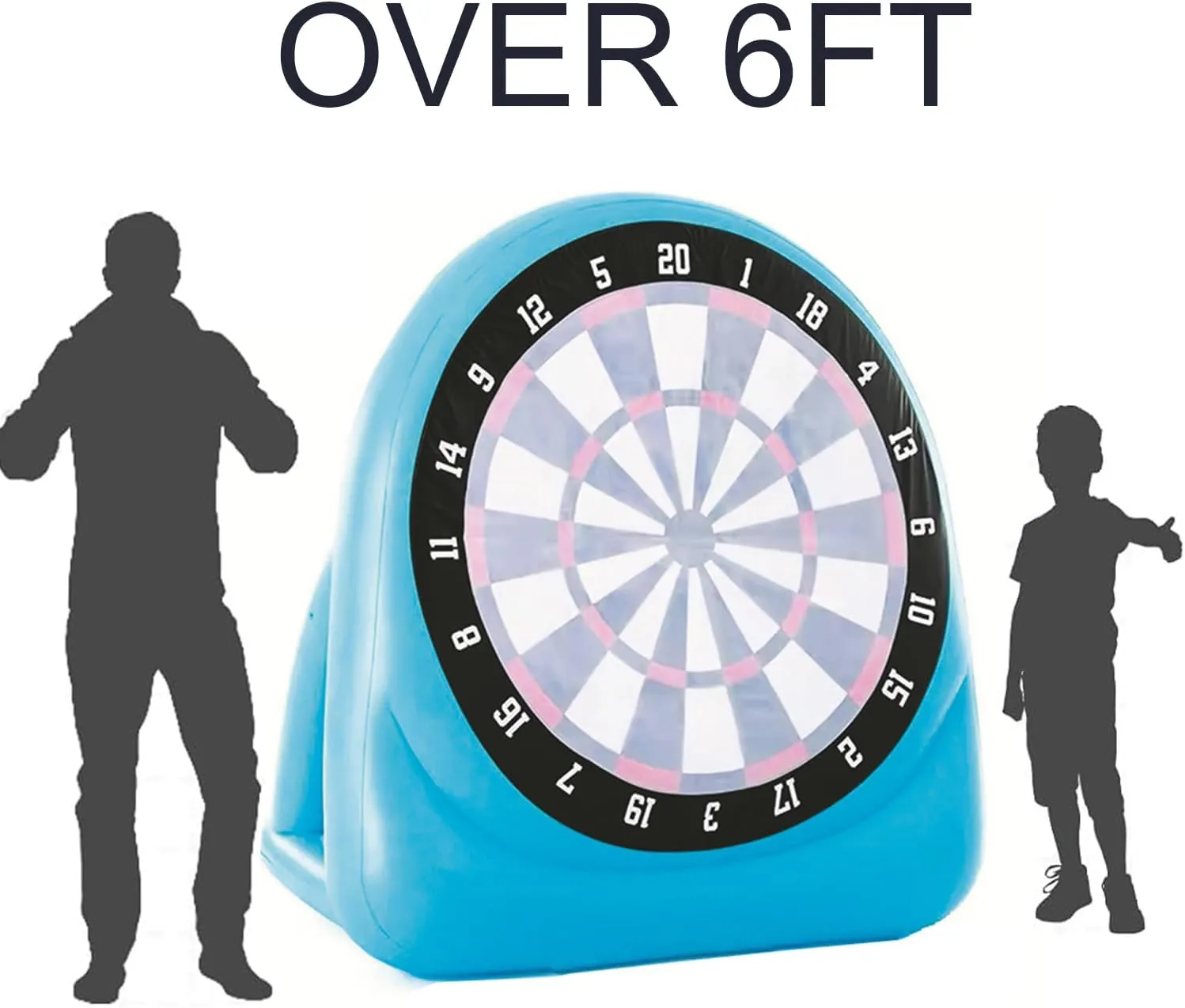 6ft Large Giant Inflatable Dartboards Jumbo Soccer Target Darts Outdoor, Yard, Lawn, Carnival Games for Adult Family,Kids,Toddler Golf,Kick Ball,Rugby Camping Games