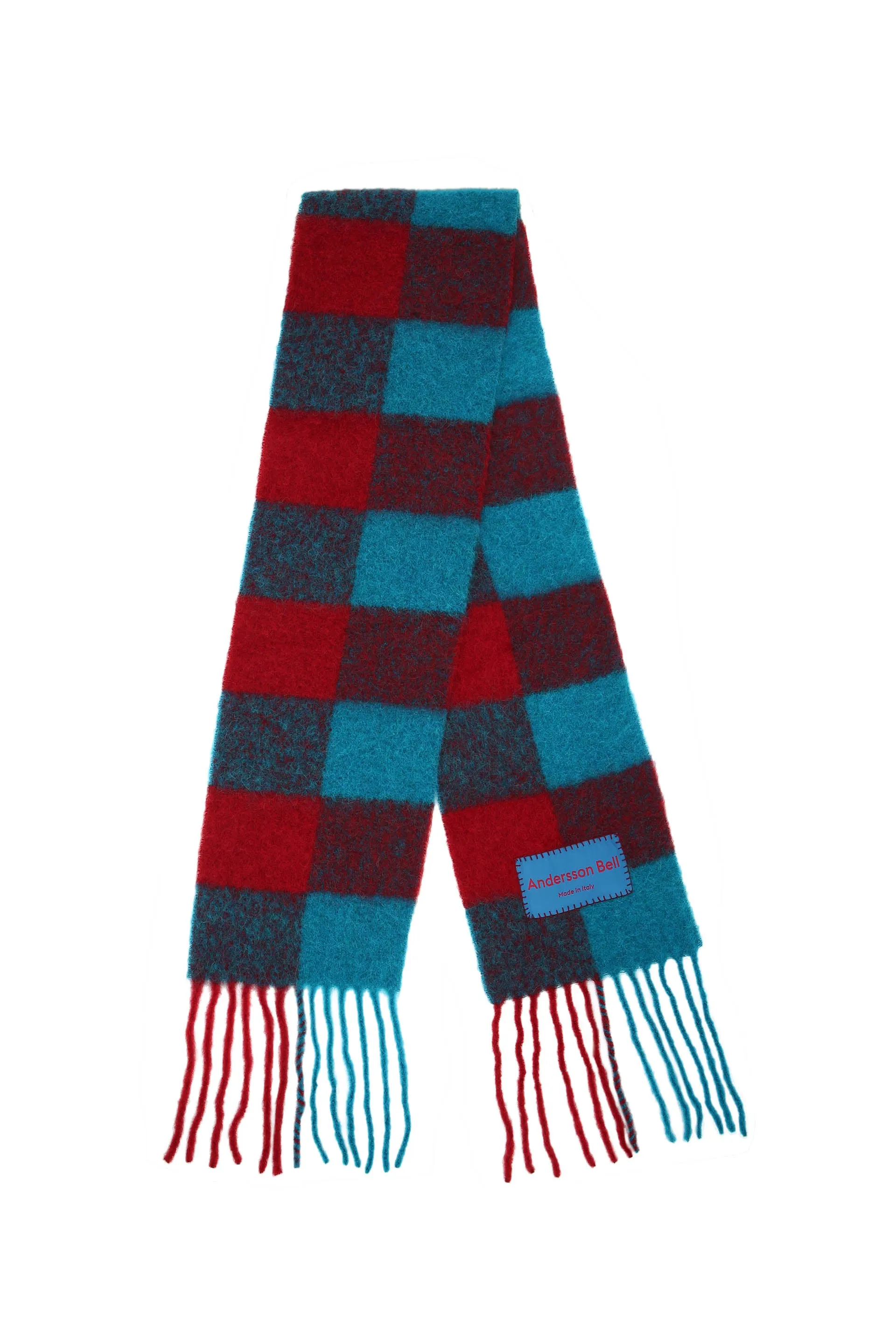 Billy New Check Scarf Red