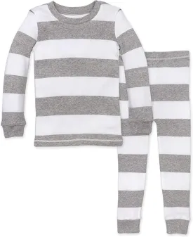Burt's Bees Baby Infant and Boys' 2-Piece Long Sleeve Tee and Long Pant Cotton Pajama Set