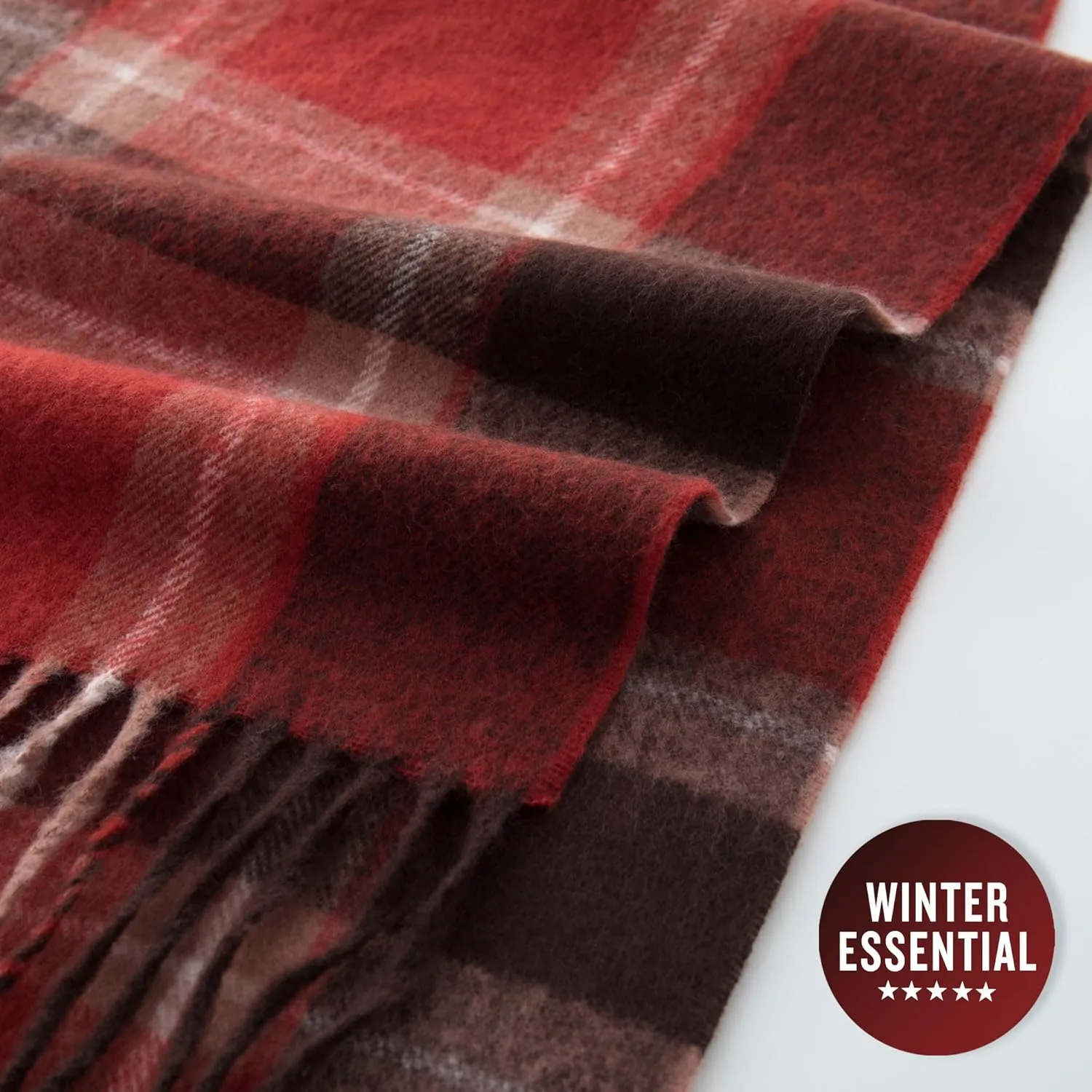 CALVIN & OLIVIA Ultra-Soft Winter Cashmere Feel Scarf Warm Long Unisex Winter Scarves Perfect Holiday Gift for Women Men