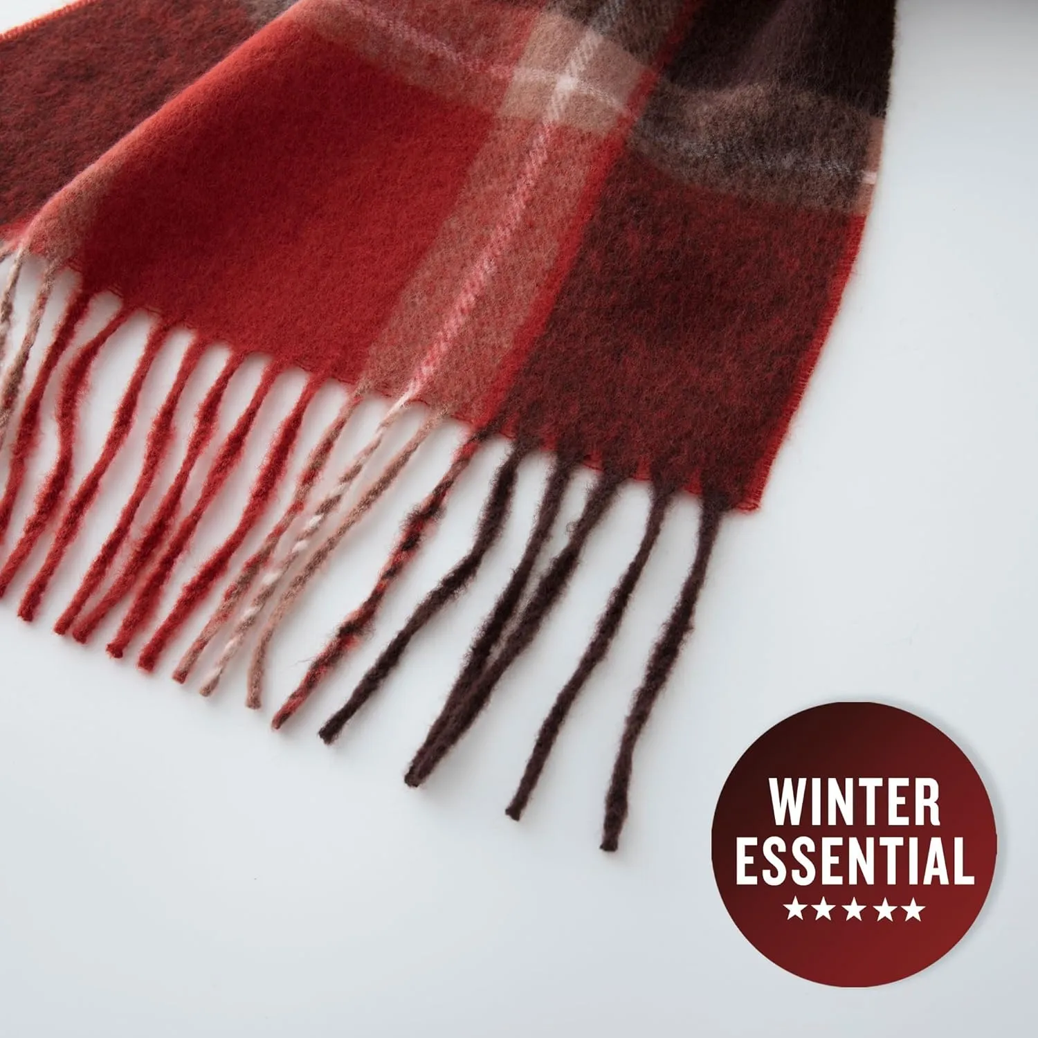CALVIN & OLIVIA Ultra-Soft Winter Cashmere Feel Scarf Warm Long Unisex Winter Scarves Perfect Holiday Gift for Women Men