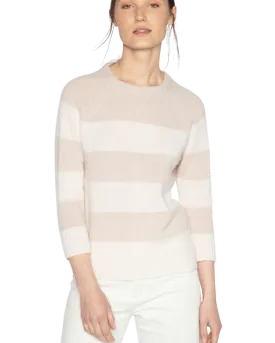 Cashmere Wide Stripe Pullover
