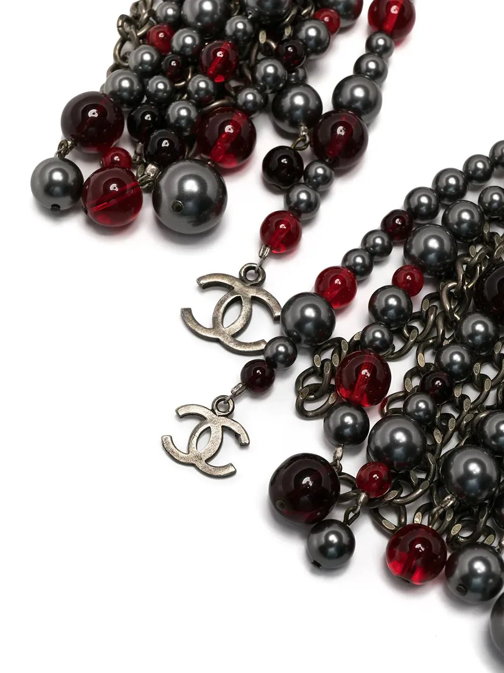 Chain-Link Beaded Necklace