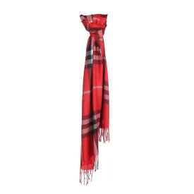 Checke Scarf Red
