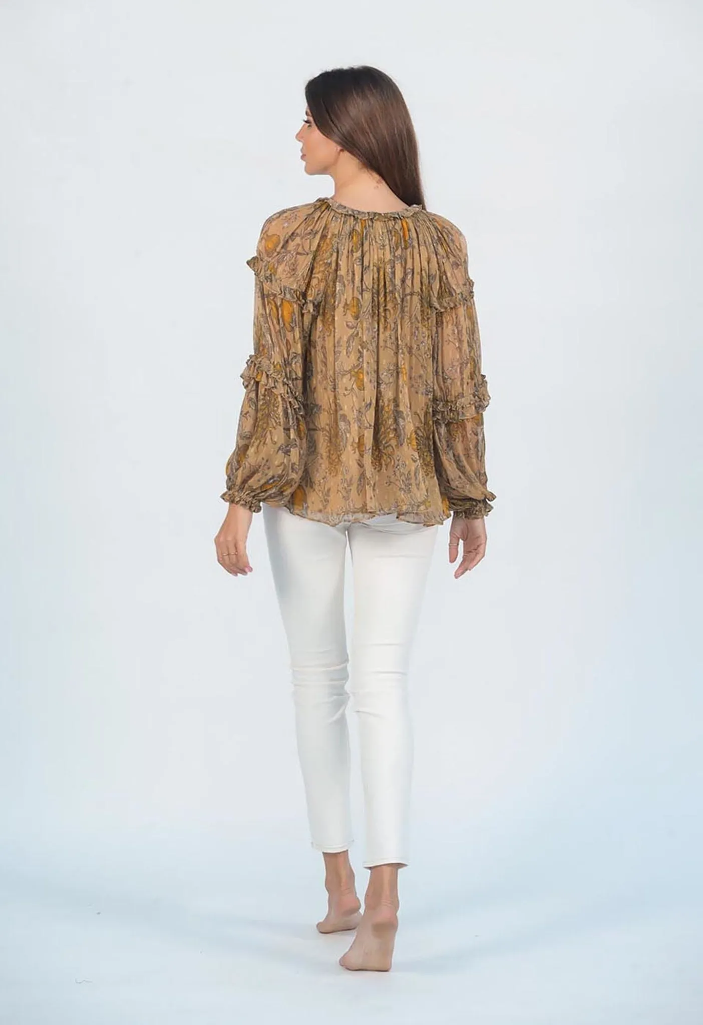 CORDELIA - PRINTED CHIFFON TOP