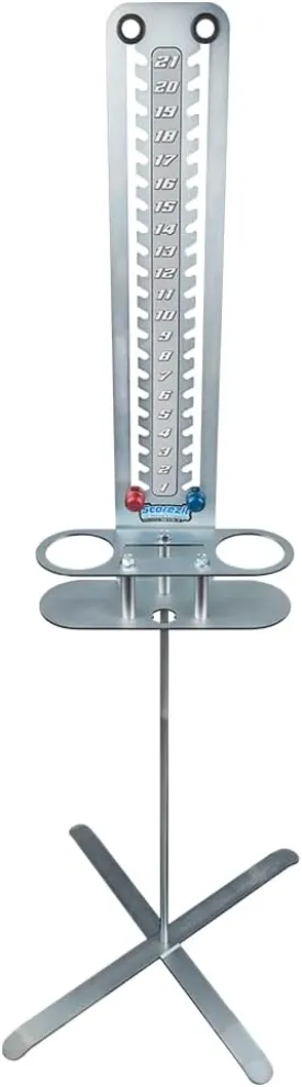 Cornhole Scorekeeper, Outdoor Game Score Tower with Drink Holders and Bottle Opener