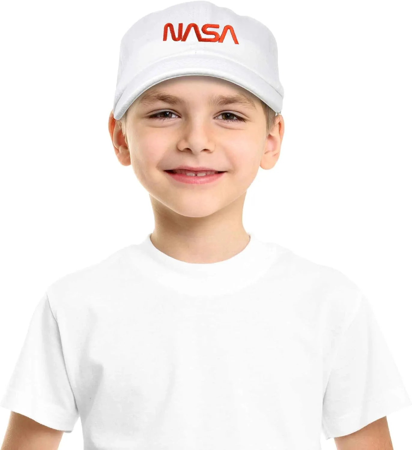DALIX NASA Meatball Insignia Worm Logo Kids Hat Baseball Cap Girls Boys