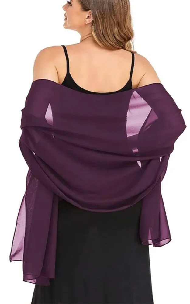 DBM21 Solid Lightweight Shawls Scarves Wraps Sarong