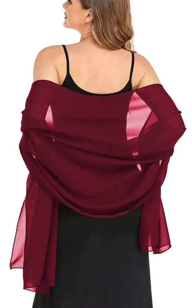 DBM21 Solid Lightweight Shawls Scarves Wraps Sarong