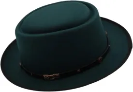 DHAEY 1pcs Dad Wool Flat Fedora Hat Fashion Women Men Pork Pie Hat for Gentleman Gambler Fascinator Trilby Hat, Size 58CM Luopan Caps & Hats (Color : Sky Blue, Size : 56-58cm)