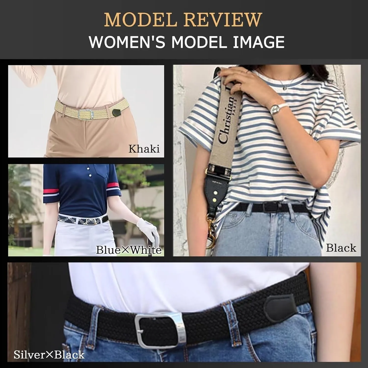 Elastic Braided Belt for Men and Women,Stretchable Adjustable Web Woven Belt for Work,Casual Wear, and Golf