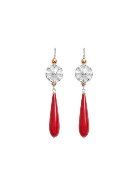 Elite Vic Disc Drop Earrings