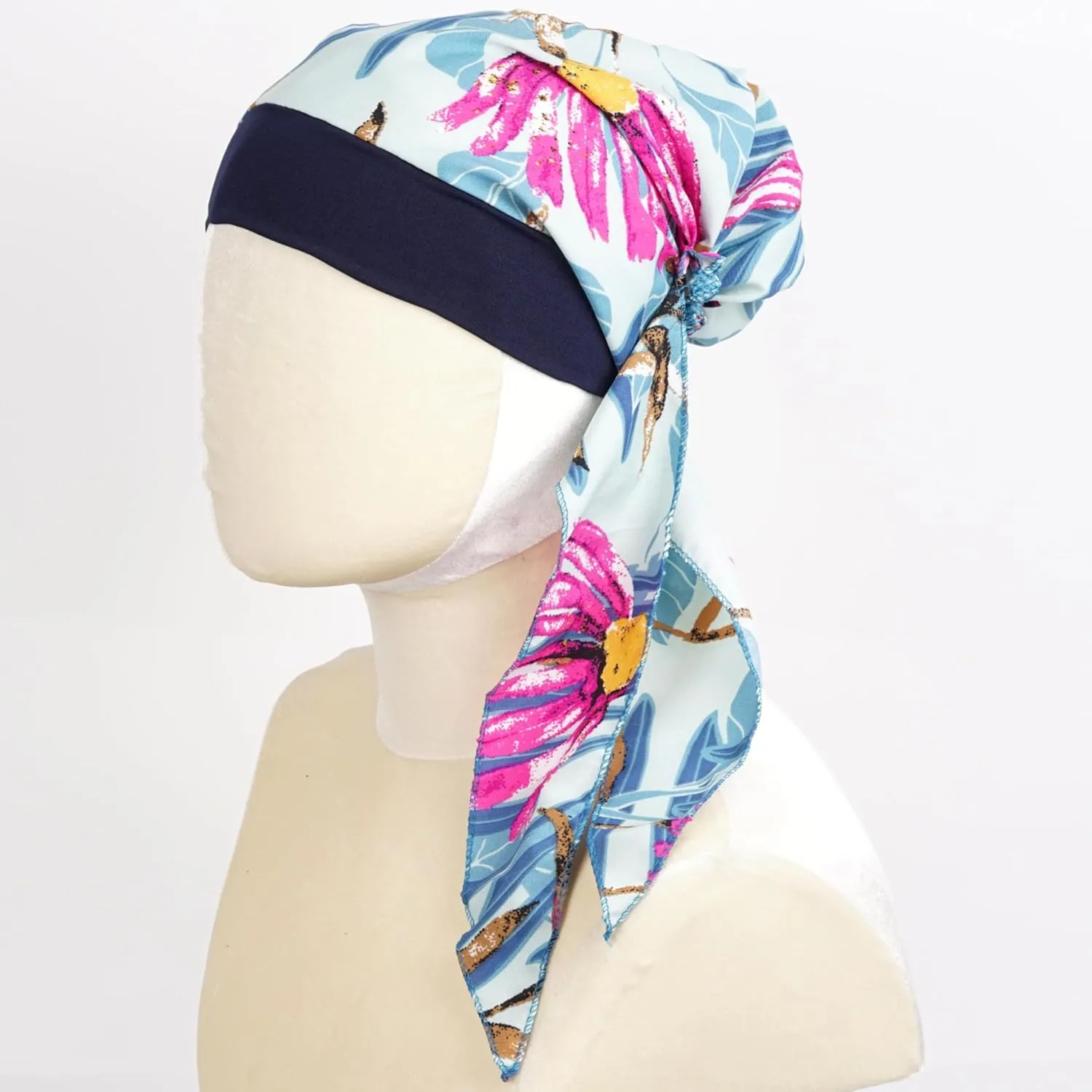 FADACHY Chemo Headwear for Women,Chemo Caps Lightweight for Summer with Head Scarf,Silky Soft Hair Turbans Fashion