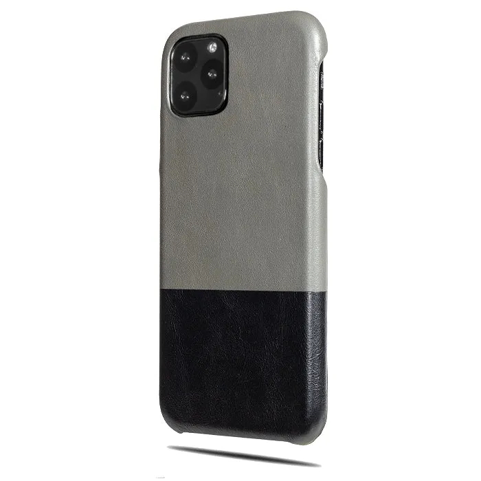 Fossil Gray & Crow Black iPhone 11 Pro Leather Case