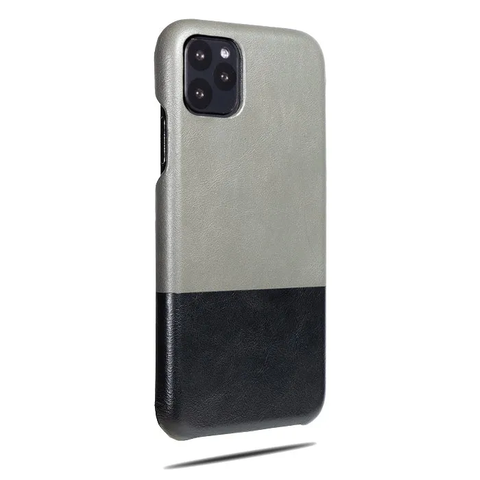 Fossil Gray & Crow Black iPhone 11 Pro Leather Case
