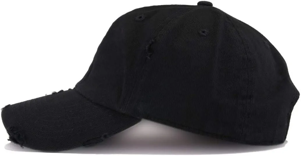 Fuck Cancer Vintage Baseball Cap Embroidered Cotton Adjustable Distressed Dad Hat