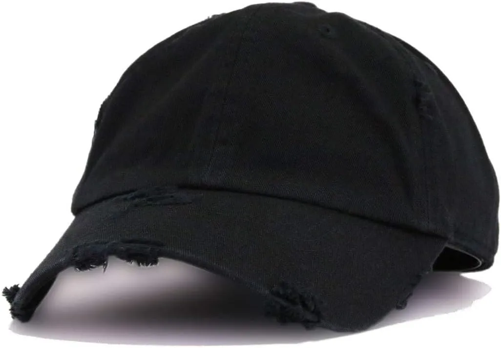 Fuck Cancer Vintage Baseball Cap Embroidered Cotton Adjustable Distressed Dad Hat