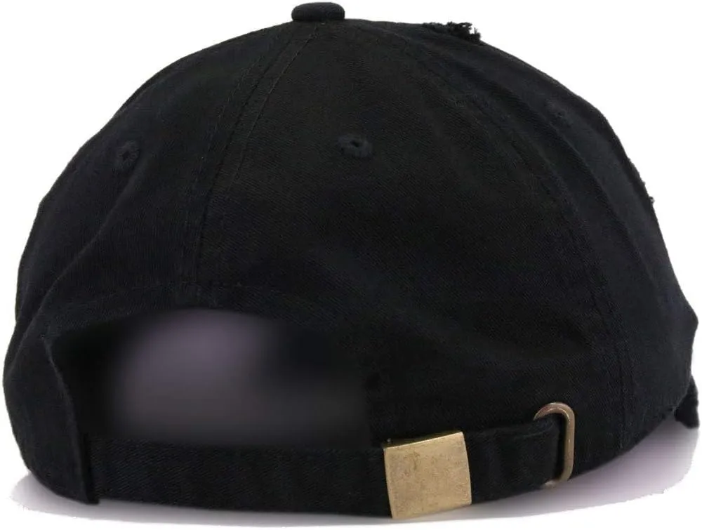 Fuck Cancer Vintage Baseball Cap Embroidered Cotton Adjustable Distressed Dad Hat