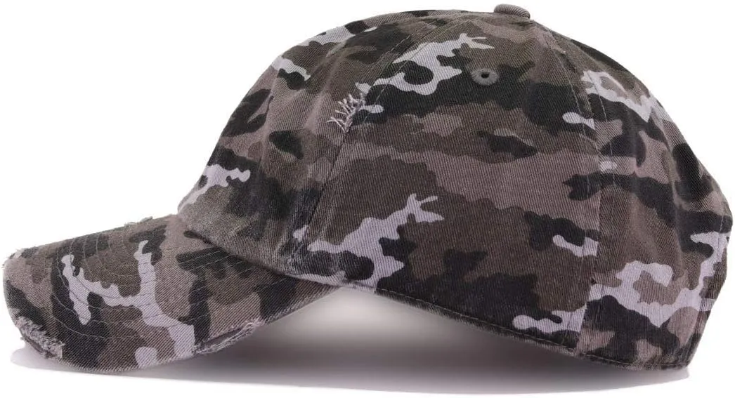 Fuck Cancer Vintage Baseball Cap Embroidered Cotton Adjustable Distressed Dad Hat