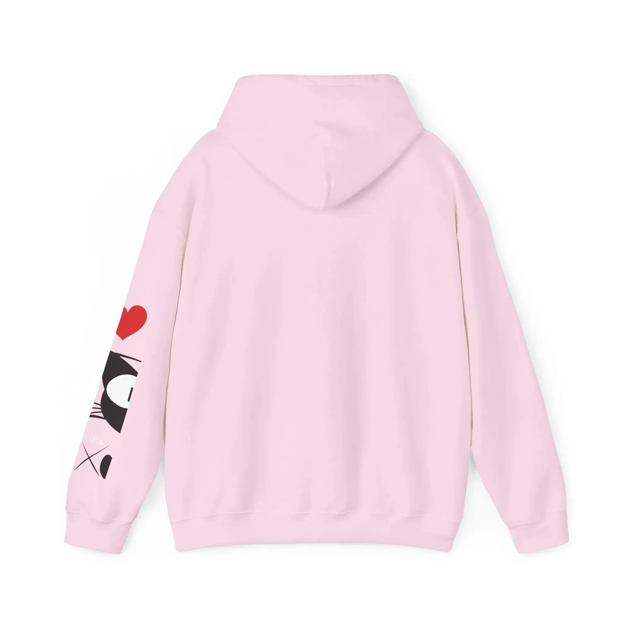 Gamer Girl Cat Happy Unisex Heavy Blend™ Hooded Sweatshirt