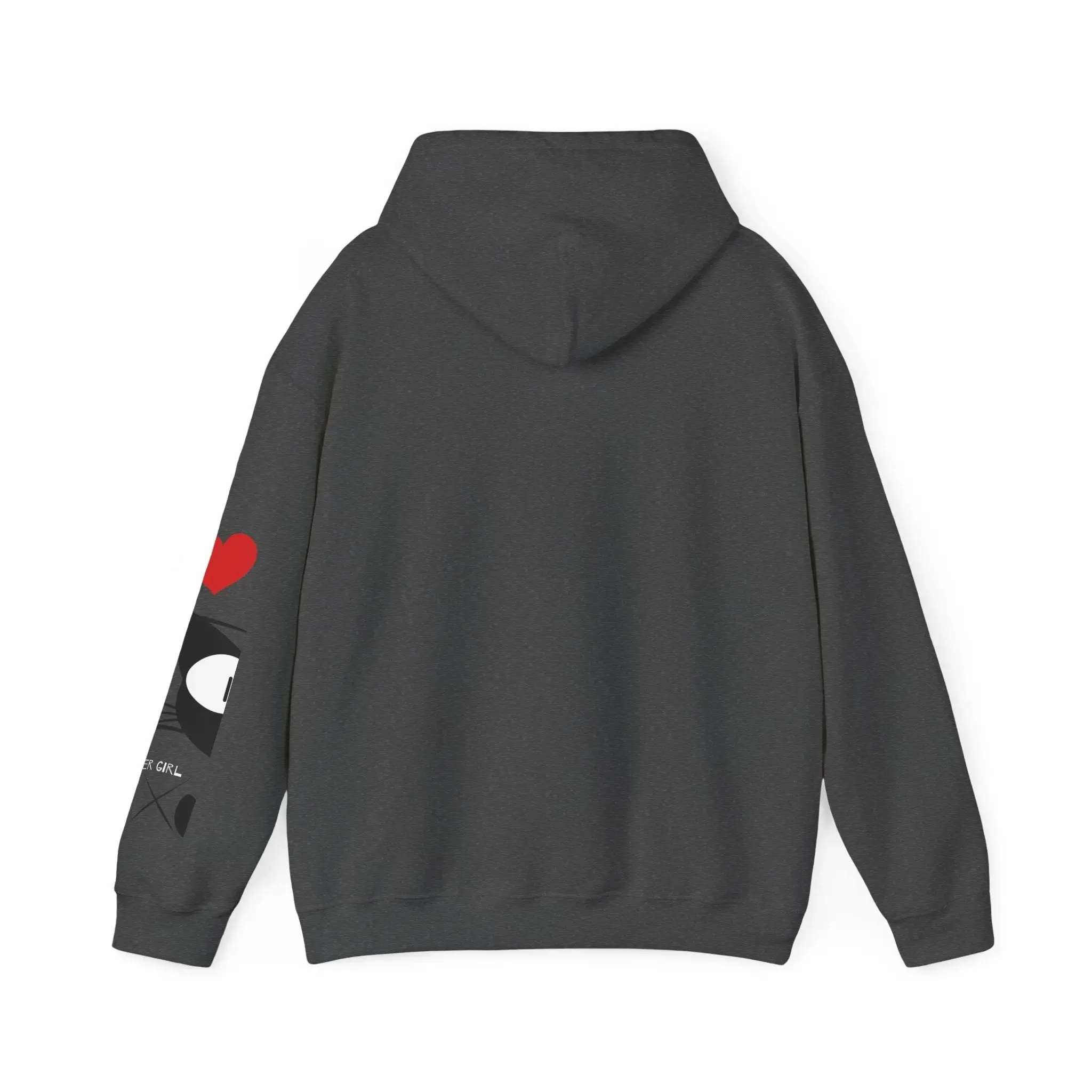 Gamer Girl Cat Happy Unisex Heavy Blend™ Hooded Sweatshirt