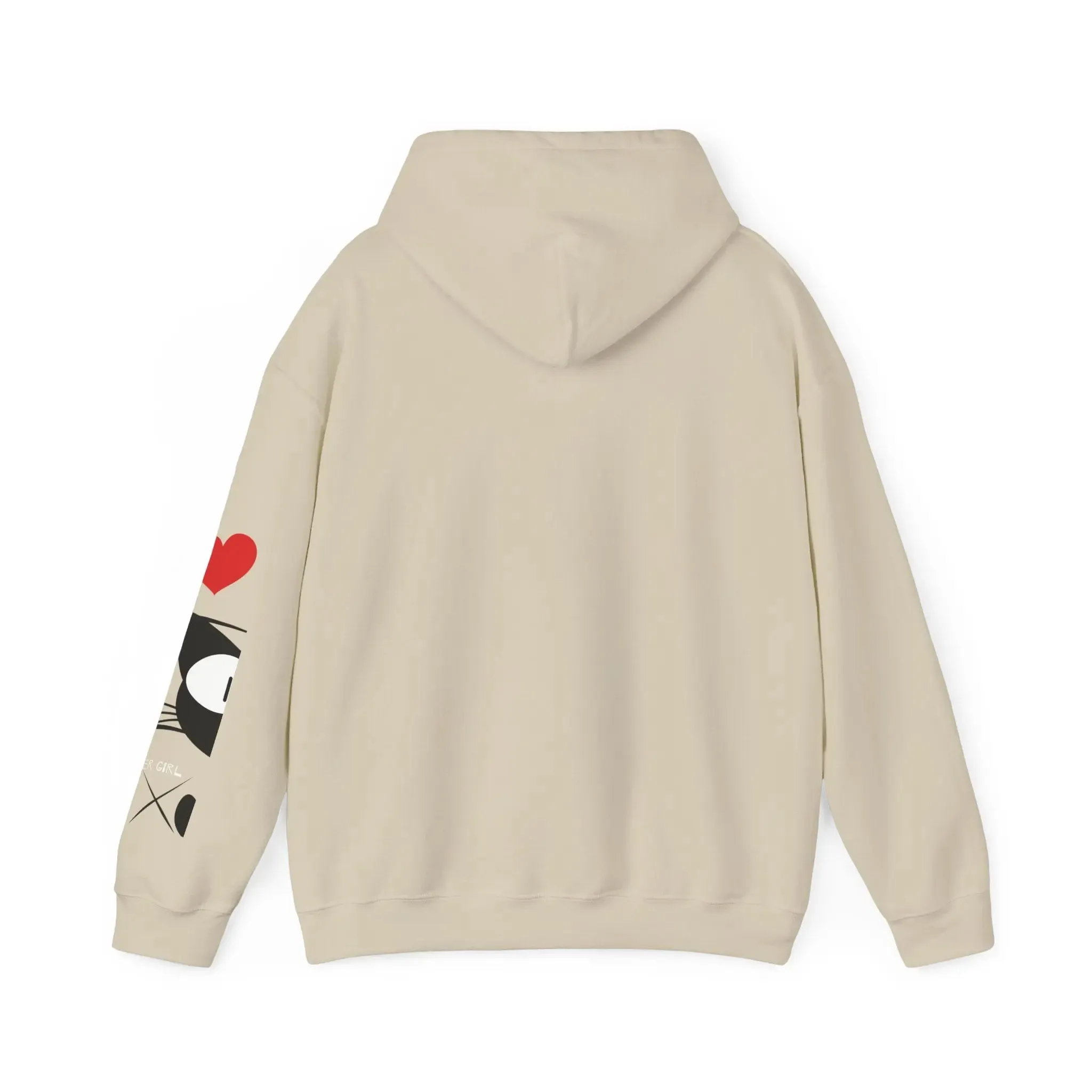 Gamer Girl Cat Happy Unisex Heavy Blend™ Hooded Sweatshirt
