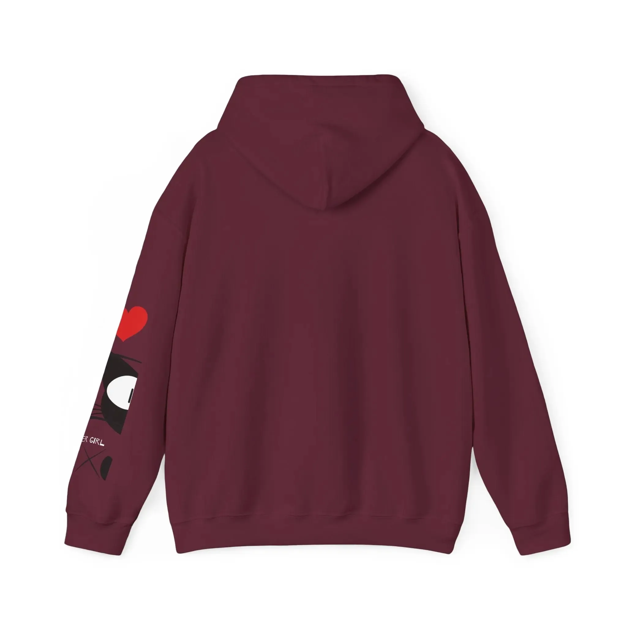 Gamer Girl Cat Happy Unisex Heavy Blend™ Hooded Sweatshirt