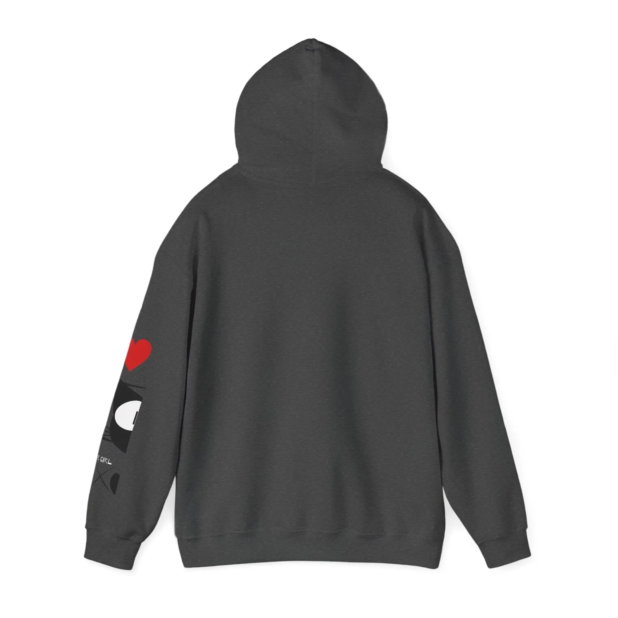 Gamer Girl Cat Happy Unisex Heavy Blend™ Hooded Sweatshirt