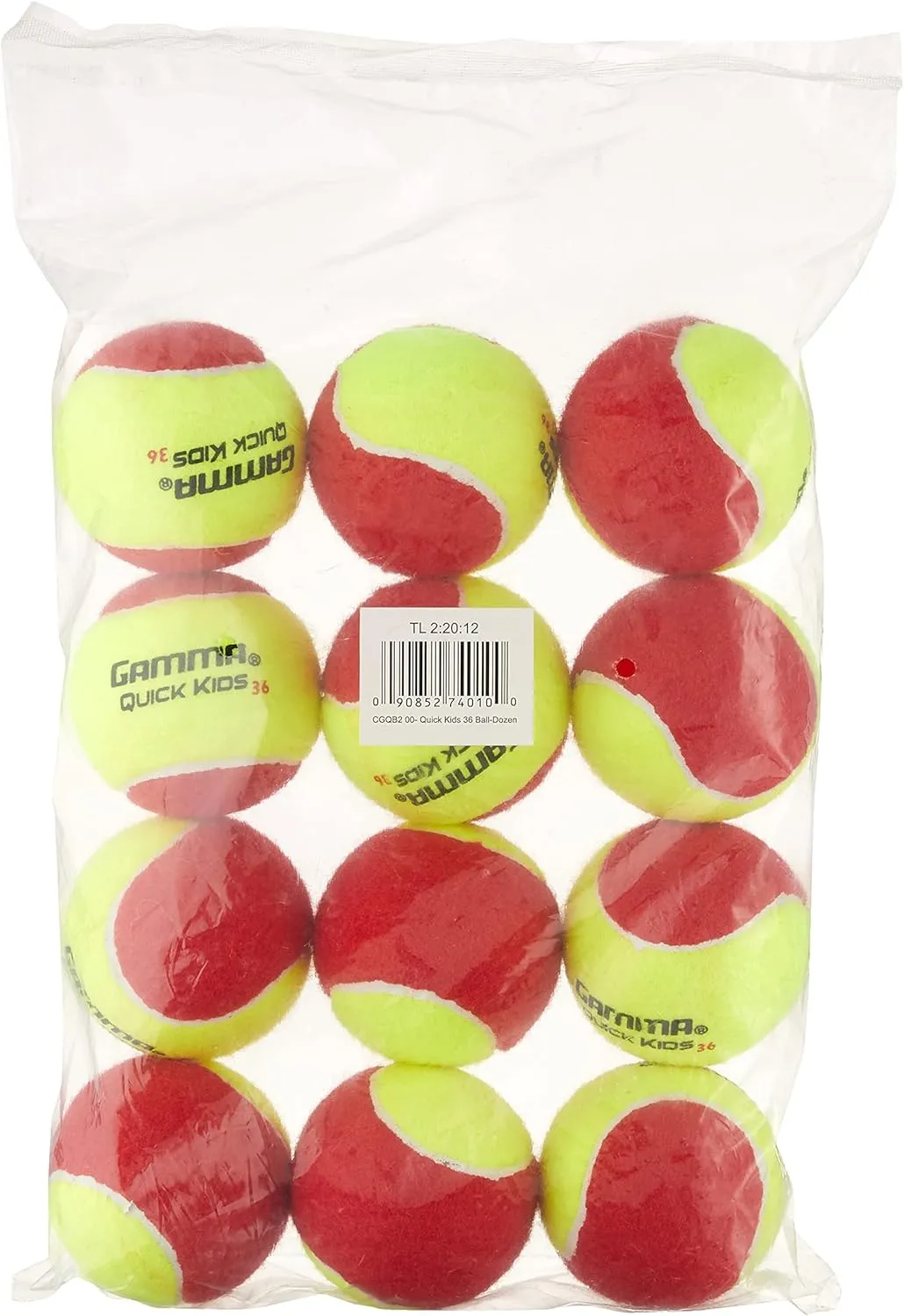 GAMMA Beginner Child or Adult Training (Transition) Practice Tennis Balls: Orange 60 or Green 78 Dot (25%-50% Slower Ball Speed) - 12, 36, 48, 60 Pack Sizes