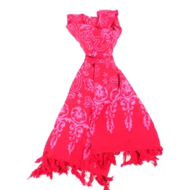 Handmade Sarong Fire Red Designs will Vary Global Groove