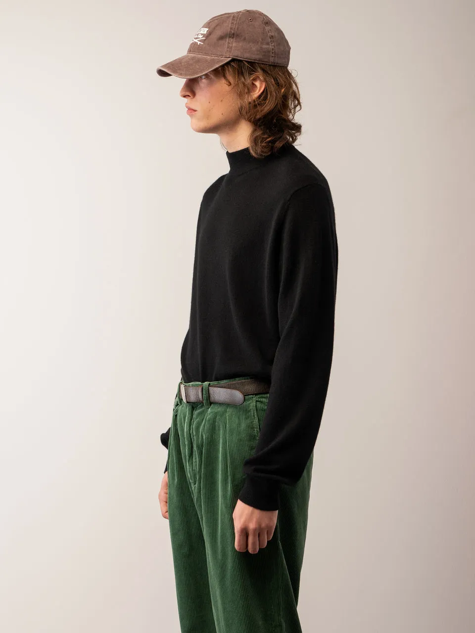 Men Mockneck Sweater_Black