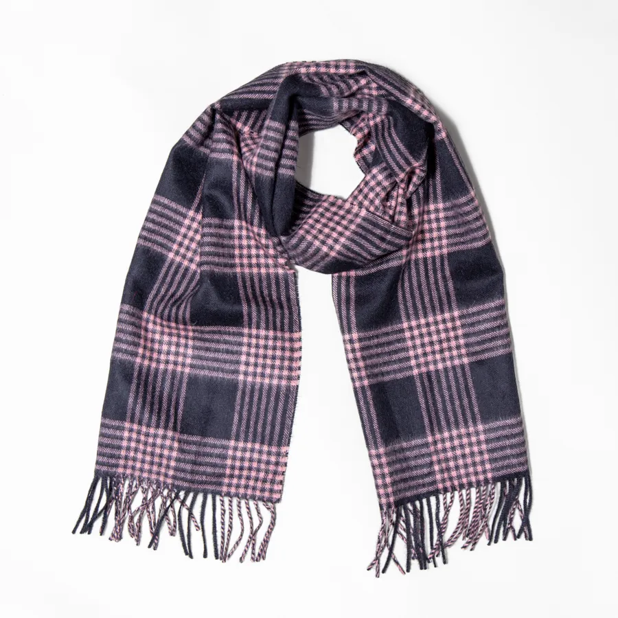 Men's Plaid Alpaca Scarf
