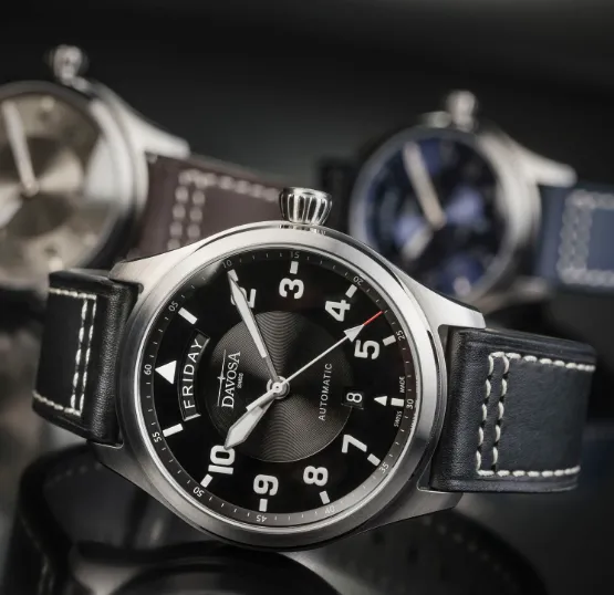 Newton Day-Date Automatic 44mm Black Black Pilot Watch 16158555