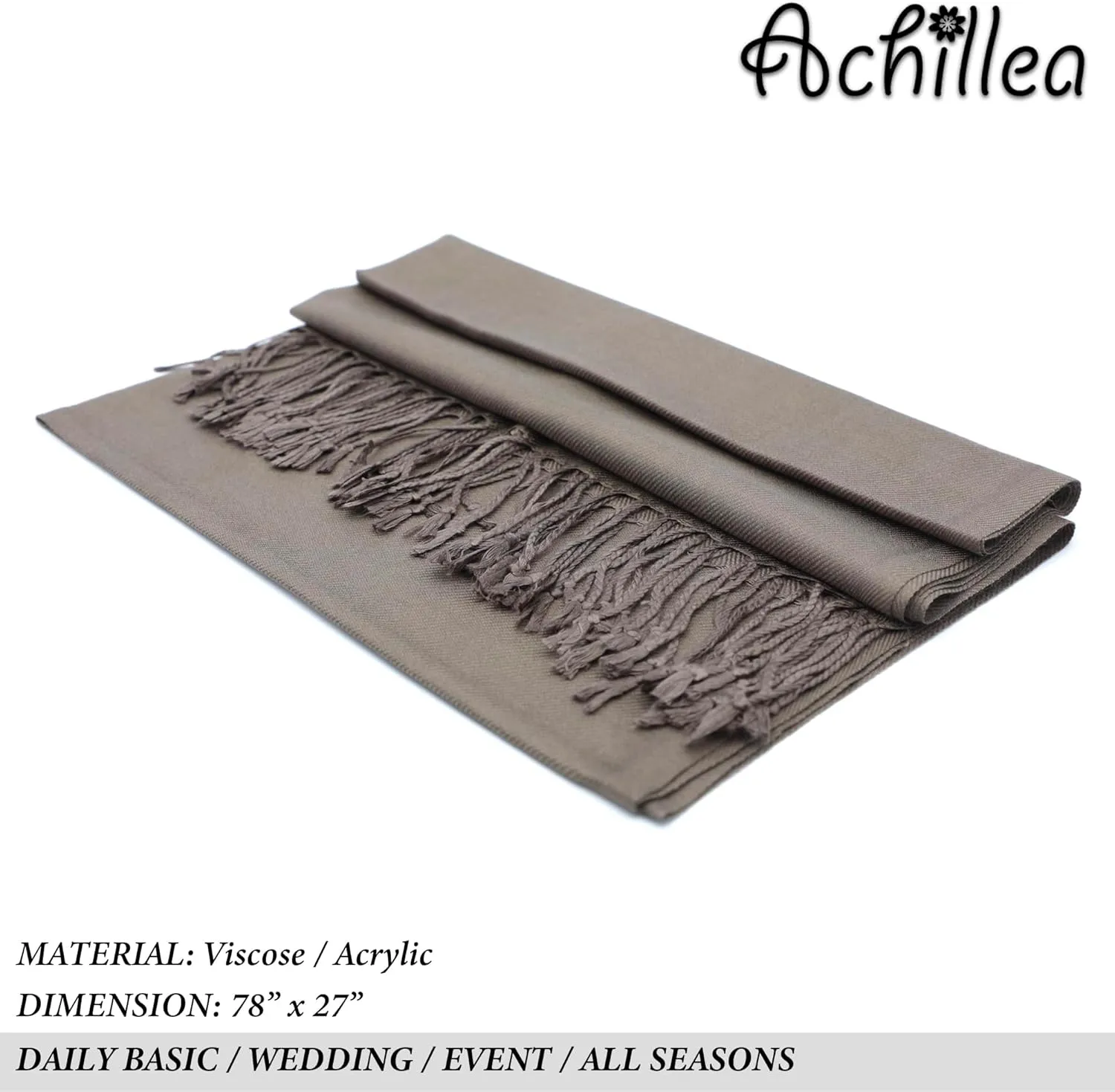 Pashmina Scarf for Women, Shawls and Wraps for Evening Dresses, Wedding, Bridesmaids, All Year Round Scarf for Formal or Casual Wear