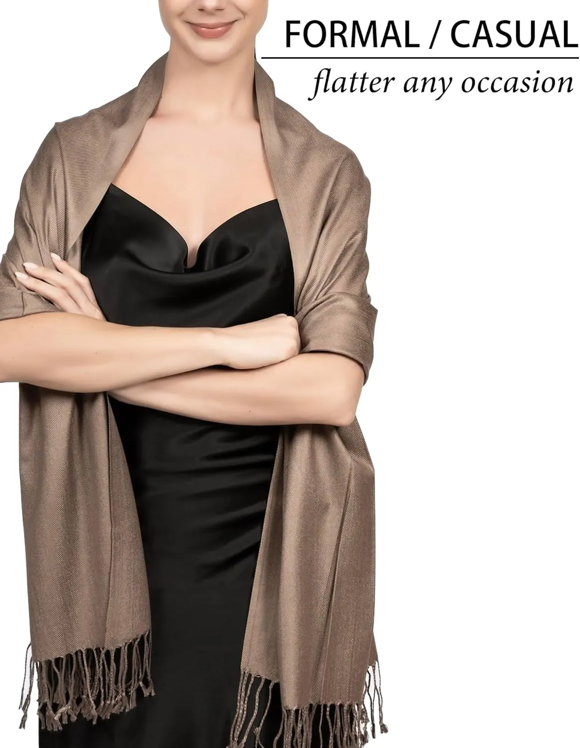 Pashmina Scarf for Women, Shawls and Wraps for Evening Dresses, Wedding, Bridesmaids, All Year Round Scarf for Formal or Casual Wear
