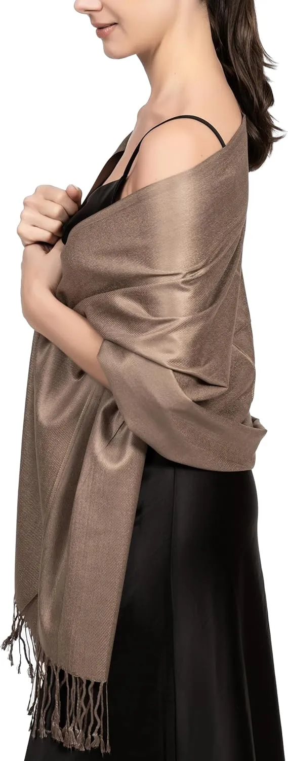 Pashmina Scarf for Women, Shawls and Wraps for Evening Dresses, Wedding, Bridesmaids, All Year Round Scarf for Formal or Casual Wear