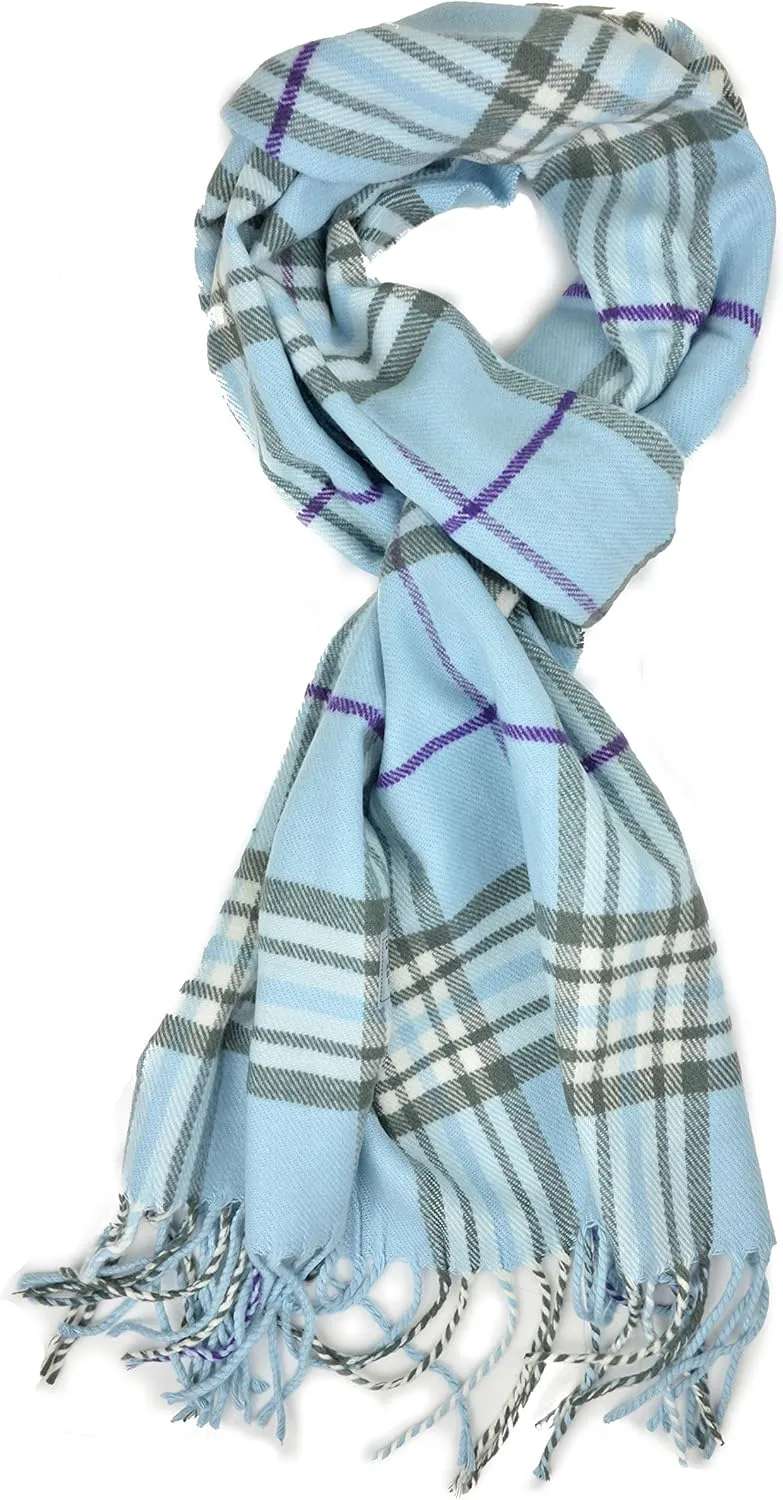 Plum Feathers Super Soft Luxurious Cashmere Feel unisex for Men and Women Winter Scarf