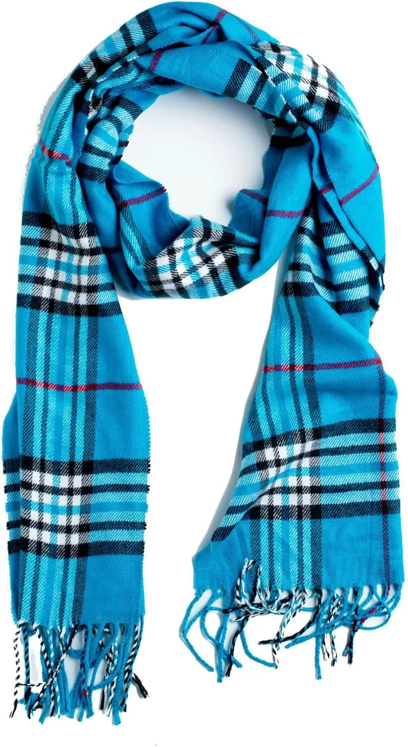 Plum Feathers Super Soft Luxurious Cashmere Feel unisex for Men and Women Winter Scarf