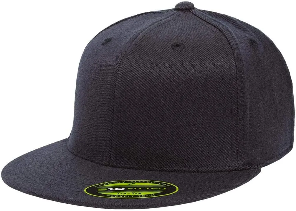 Premium 210 Flexible Fit Fitted Flatbill Hat with No Sweat Hat Liner