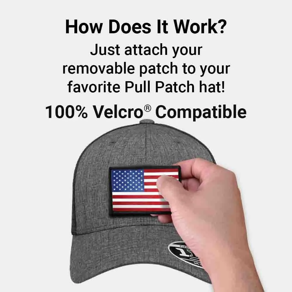 Pull Patch Curved Bill Flexfit   Snapback Trucker Hat | Tactical Cap | 2x3 Inch Loop Surface to Attach Morale Patches
