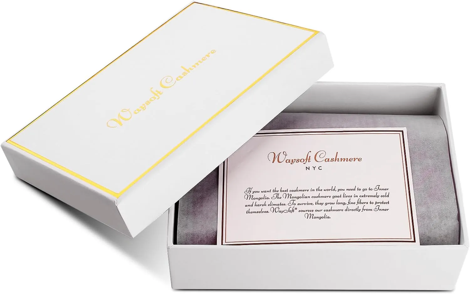 Pure 100% Cashmere Beanie for Men, Warm Soft Mens Cashmere Hat in a Gift Box