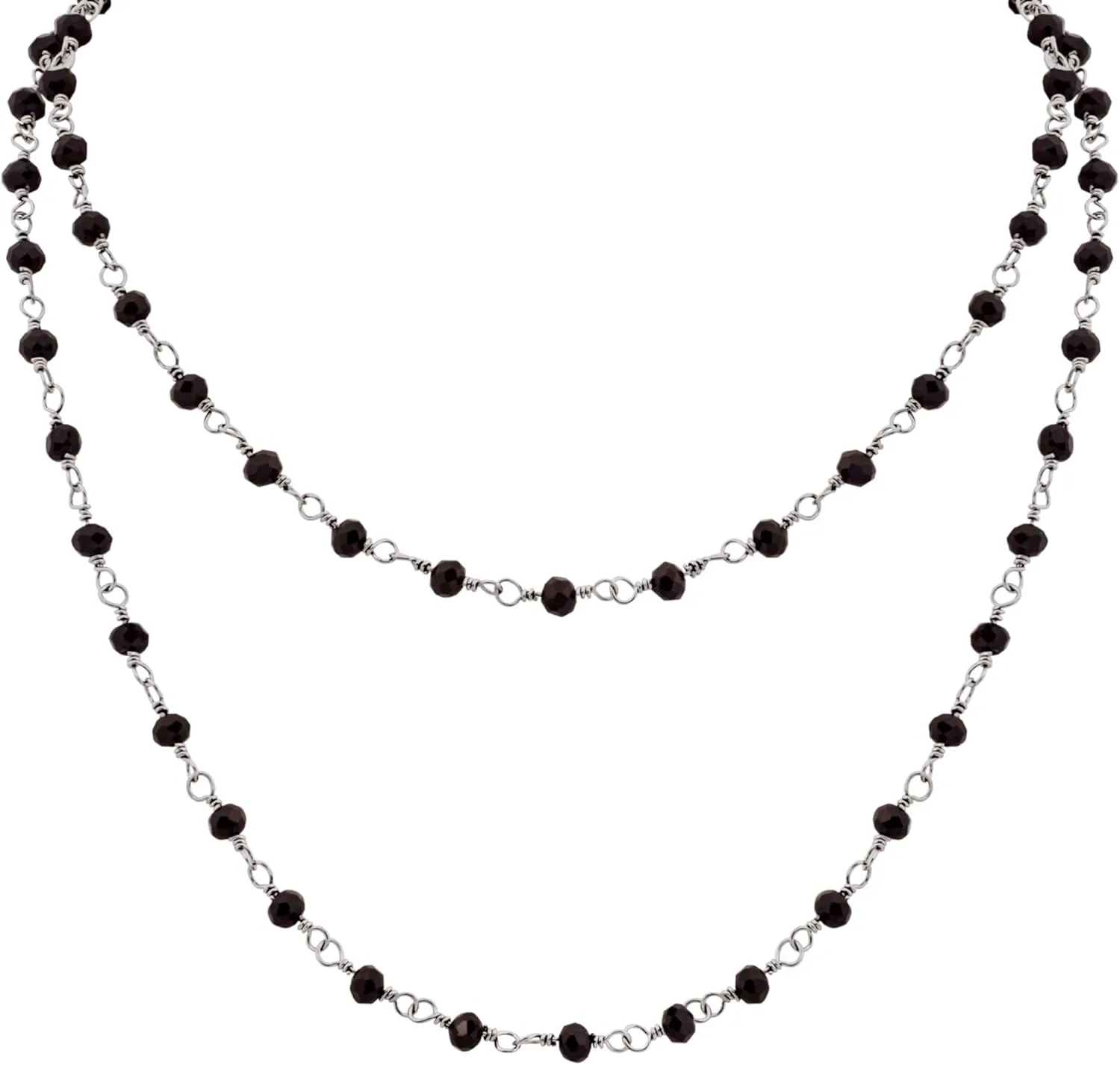 Sacina Layered Black Beaded Black Choker Necklace for Women, Gothic Gothic Goth Necklace, Christmas Jewelry Gift for Women