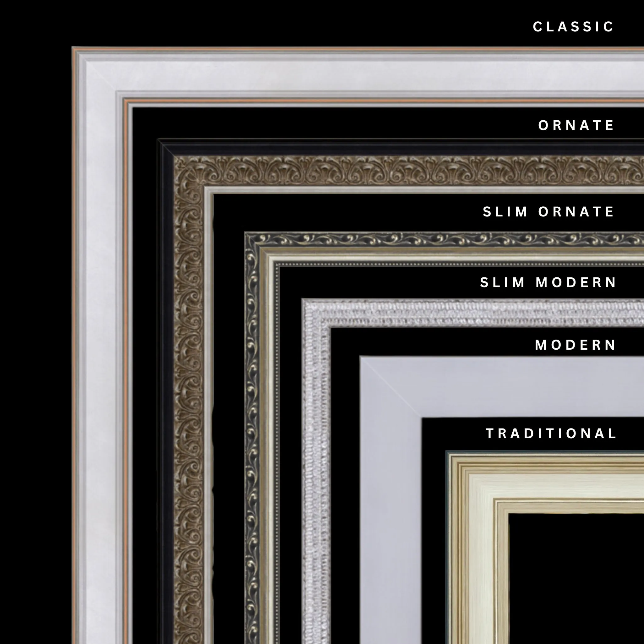 Silver 29x30 Picture Frame Ornate Traditional Classic Antique