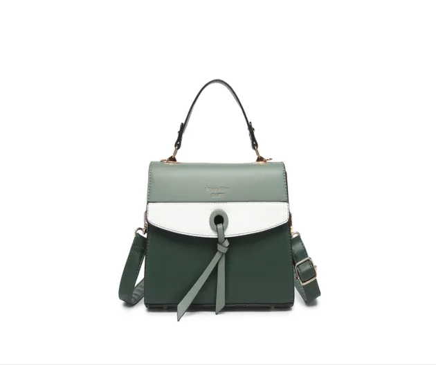 Stylish Synthetic Green & White Bag – Trendy, Durable & Fashionable Handbag, ART:-DK-2008