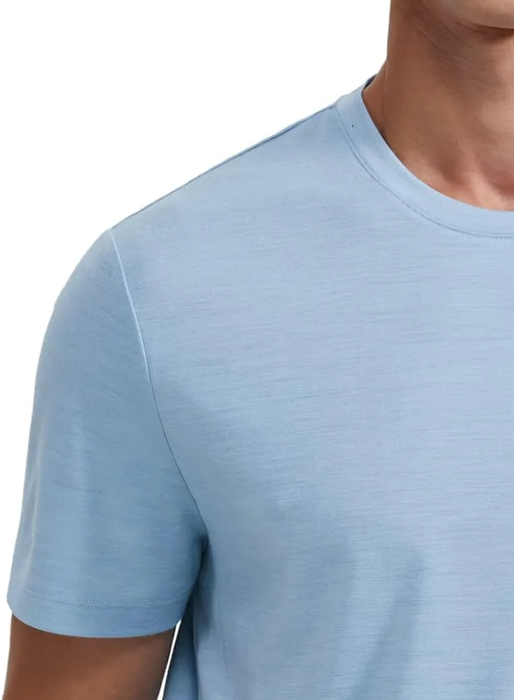 Woolinkin Merino Wool Coolmax Blend T Shirt - Mens Durable Short Sleeve Wool Base Layer - 150 Lightweight
